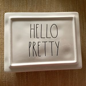 Rae Dunn "HELLO PRETTY" Jewelry/Trinket Ceramic Box